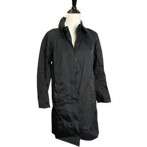 Lululemon Women's Rain Jacket Windbreaker Sz 6 Black Fishtail Full Zip